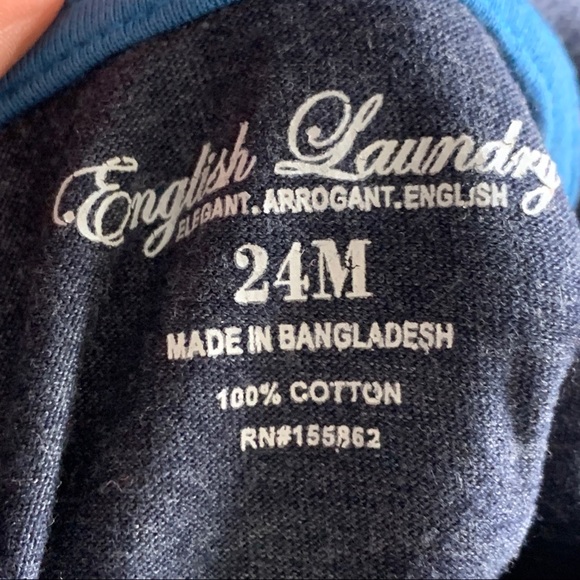 English Laundry- Gray Hooded Shirt size 24M - Picture 6 of 6